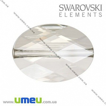 Бусина Swarovski 5050 Crystal Silver Shade, 14х10х5 мм, Граненная овальная, 1 шт (BUS-005361)