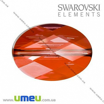 Бусина Swarovski 5050 Crystal Red Magma, 14х10х5 мм, Граненная овальная, 1 шт (BUS-005360)