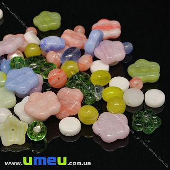 Намистини чеське скло Preciosa 92-Mix-Meadow in Bloom (BUS-036605)