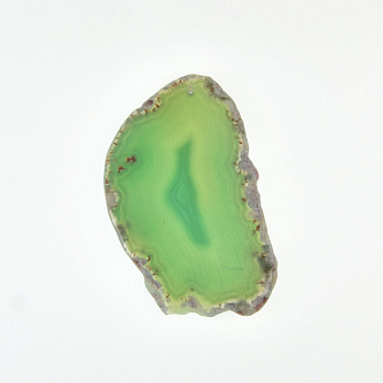 Зріз Агата, Зелений, 65х40 мм (POD-014409)