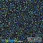 Бісер японський Miyuki Delica 11/0 DB002, Ірис синій, 3 г (BIS-039779)