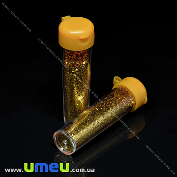 Гліттер в колбі великий 6,5 г, Золотистий (GLN-034594)