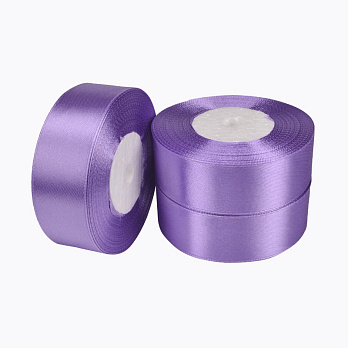 Атласна стрічка, 25 мм, Бузкова (LEN-053438)