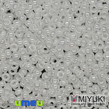 Бисер японский Miyuki круглый RR 11/0 №420, Белый, 5 г (BIS-036681)