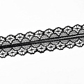 Мереживо тонке, 30 мм, Чорне (LEN-062504)