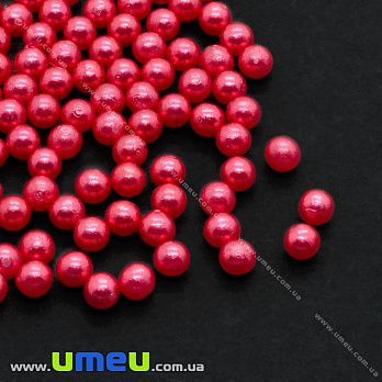 [Архів] Кульки пластикові Перли, 2,5 мм, Червоні (BUS-002988)