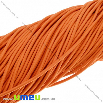 Резинка круглая, 5 мм, Оранжевая, 1 м (LEN-028569)