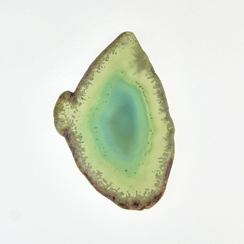 Зріз Агату, Зелений, 77х50 мм (POD-009346)