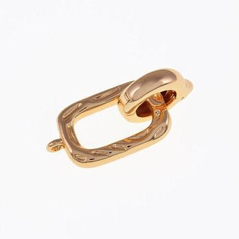 Застібка, 28х11 мм, Латунь з покриттям 14 kt (ZAM-055429)