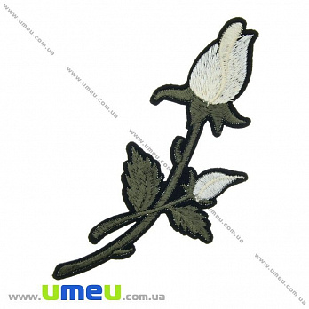 Термоаппликация Роза белая, 16х6 см, 1 шт (APL-024627)