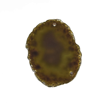 Срез Агата, Коричневый, 56х42 мм (POD-032449)