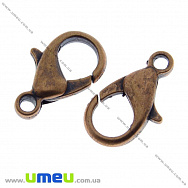 Замок-карабин, 10х6 мм, Медь (ZAM-002009)