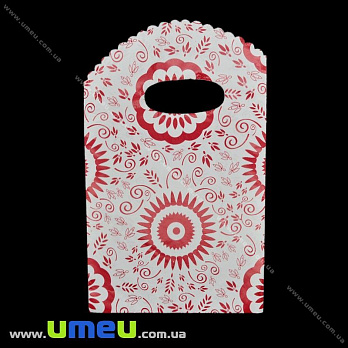 Подарунковий пакетик, 19х12 см, Червоний (UPK-026254)