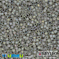 Бисер японский Miyuki Delica 11/0 DB1770, Серый AB (BIS-039860)
