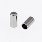 Ковпачок-кінцевик з нержавіючої сталі, 8,5х4 мм, Темне срібло, 1 шт (STL-055529)