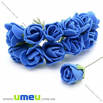 Роза латексная, 15 мм, Синяя, 1 шт (DIF-008410)