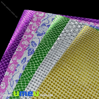 Картон металлизированный односторонний, А4, 6 цветов, 6 листов, 1 набор (DIF-021698)