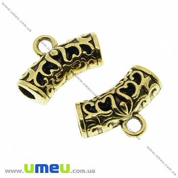 Основа для кулона Бейл, 14х9х5 мм, Античне золото (OSN-029762)