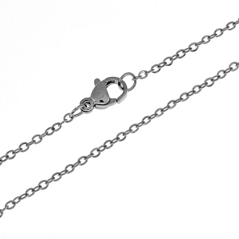 Основа на шею из нерж. ст., Темное серебро, 1,7 мм, 60 см (STL-049584)