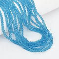 Бусины Биконус, 3х3 мм, Голубые (BUS-057443)