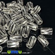 Бусина чешское стекло Preciosa Bugles 10х6 мм, №04, Черная (BUS-036370)