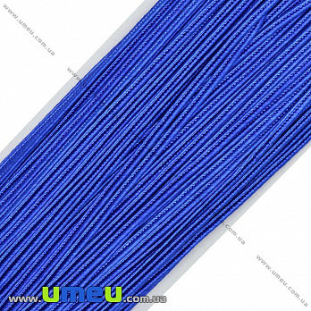 Сутажный шнур, 3 мм, Синий, 1 м (LEN-010493)