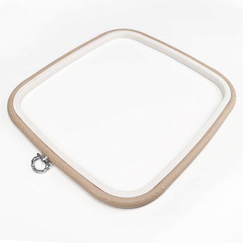 Пяльці-рамка NURGE прямокутні пластикові 23х25 см, Бежеві (MUL-053471)