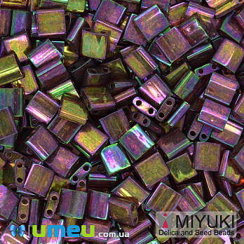 Бісер японський Miyuki TILA №301, 5х5 мм, Ірис фіолетовий (BIS-048080)