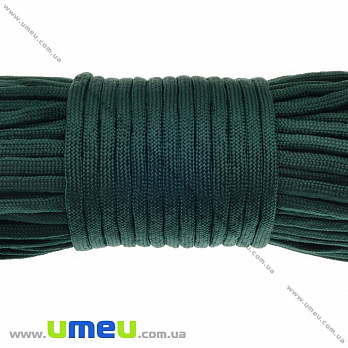 Шнур паракорд семижильный 4 мм, Зеленый темный, 1 м (LEN-012213)