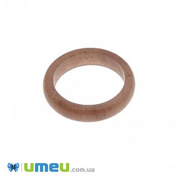 Кольцо из натурального камня Агат клубничный, 27 мм, 1 шт (POD-038788)