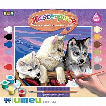 Набір для творчості Sequin Art PAINTING BY NUMBERS SENIOR Хаскі (DIF-043445)