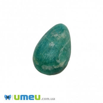 Кабошон нат. камінь Амазоніт матовий, Крапля, 13х8 мм (KAB-033552)