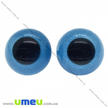 Глазки со штифтом круглые (с заглушками), 24 мм, Синие, 1 комплект (DIF-030524)