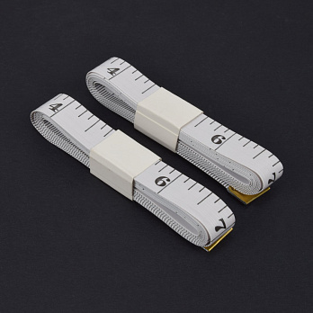 Сантиметровая лента двухсторонняя (см/дюйм), 13 мм, Белая (SEW-061010)