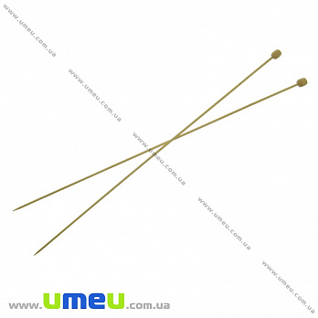 Спиці прямі з заглушкою бамбукові, 2,5 мм, 34 см (YAR-035111)