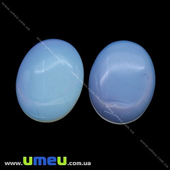 Кабошон нат. камінь опал (Місячний камінь), Овал, 40х30 мм (KAB-012669)