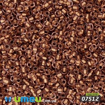 Бісер чеський №370/07512, Коричневий, Блискучий, 10/0 (BIS-043868)