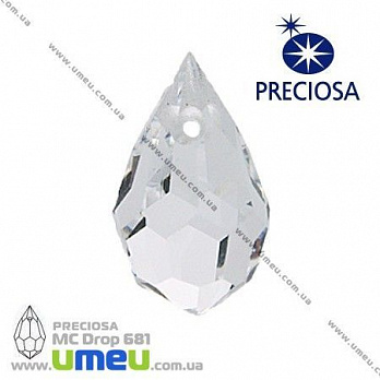 Подвеска Preciosa 681 Crystal, 12х20 мм, Капля, 1 шт (POD-005461)