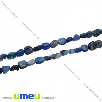[Архів] Намистини з натурального каменю Кіаніт, 40 см (BUS-035489)