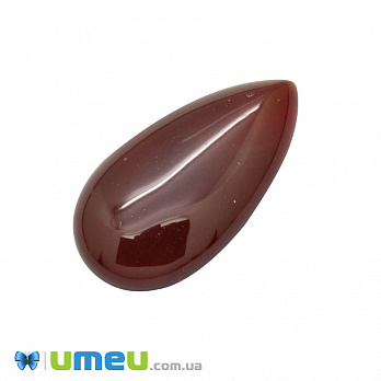 Кабошон нат. камінь Сердолік, Крапля, 27,7 х15,1 мм (KAB-050655)