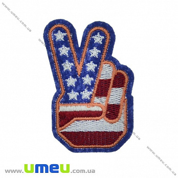 Термоаплікація Знак Миру, 6,5х4 см (APL-024694)