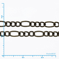 Ланцюг, Антична бронза, 6х3 мм, 1 м (ZEP-015179)