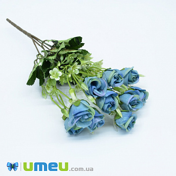 Букет троянд, 33 см, Блакитний (DIF-044838)