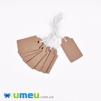 [Архів] Бірка для подарунків, 3,2 х1,7 см, Крафт (UPK-050773)