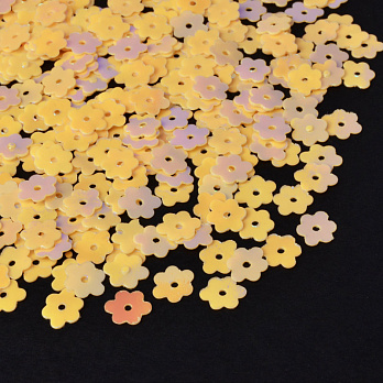 Паєтки Китай Квіти, 7 мм, Жовті АВ (PAI-052831)