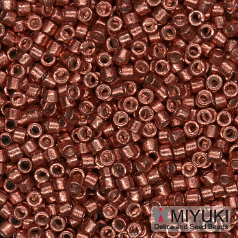 Бісер японський Miyuki Delica 11/0 DB1838, Duracoat Galvanized, Мідний темний (BIS-045480)