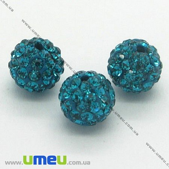 [Архів] Намистина Шамбала, 6 мм, Бірюзова (BUS-004080)