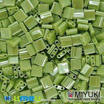 Бісер японський Miyuki TILA №439, 5х5 мм, Салатовий (BIS-046049)