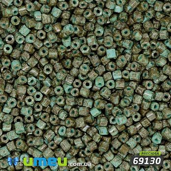 Бісер чеський Рубка 11/0, №69130, Бірюзово-коричневий (BIS-044078)