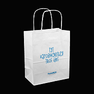 Крафт пакет, 180х100х220 мм, Белый (UPK-052541)